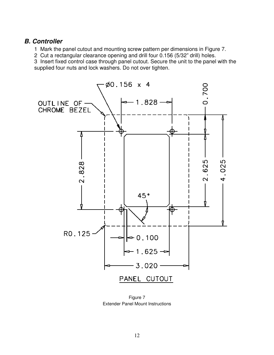 B. controller | Elkhart Brass Extender 8598 User Manual | Page 14 / 22