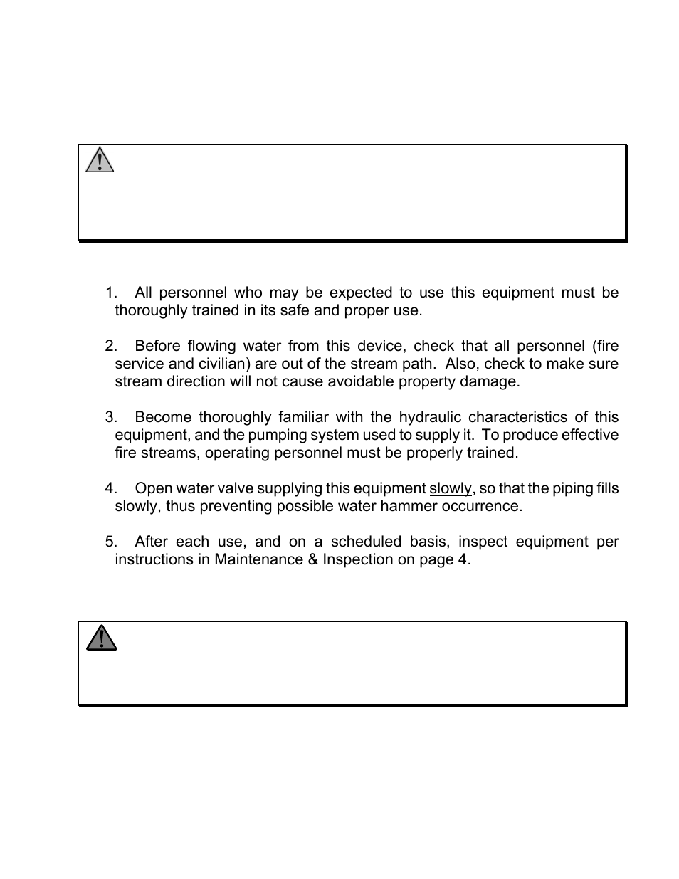 Roduct, Afety | Elkhart Brass Python 299-11 User Manual | Page 3 / 12