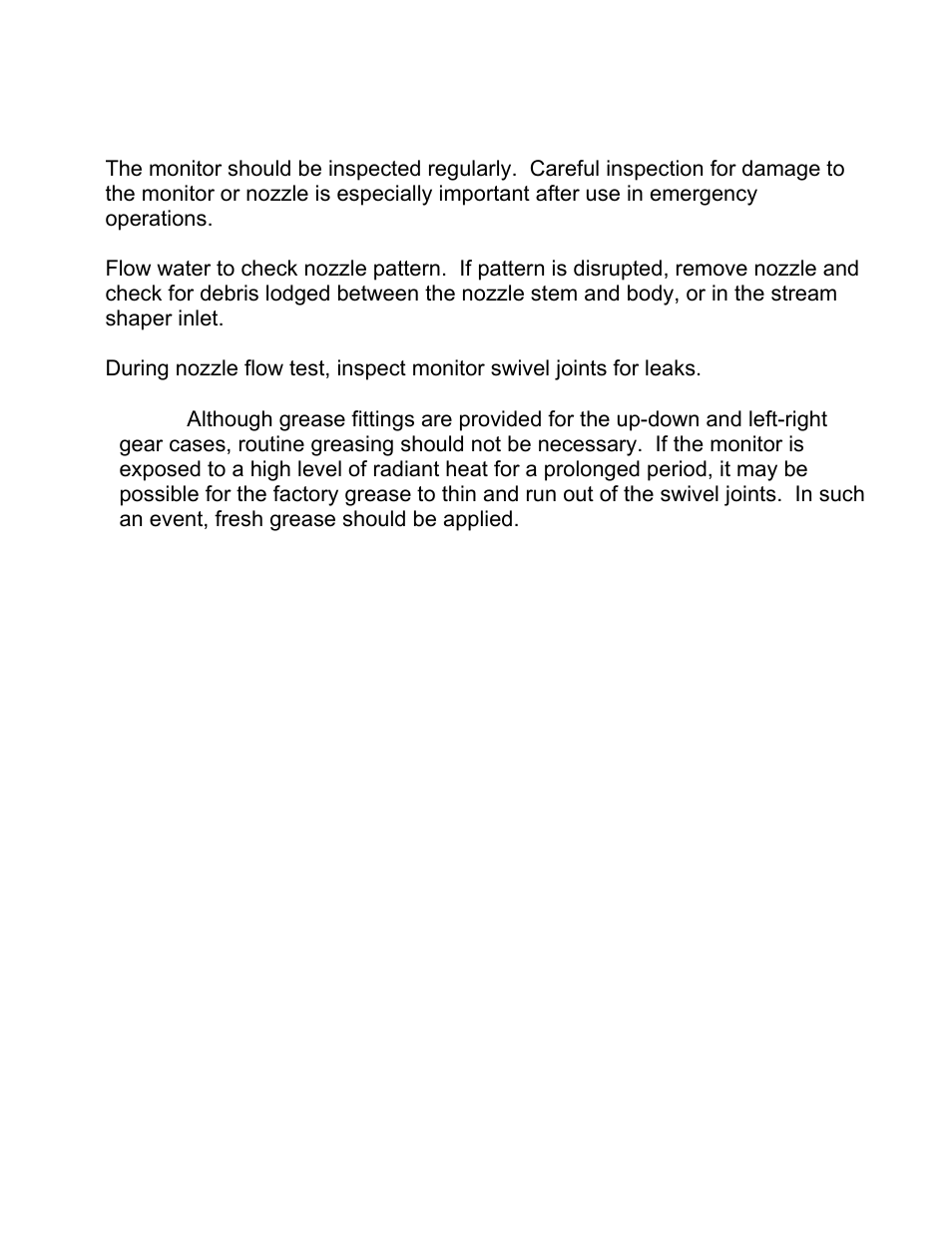 Iv. m, Aintenance, Nspection | Elkhart Brass Python 299-11 User Manual | Page 6 / 12