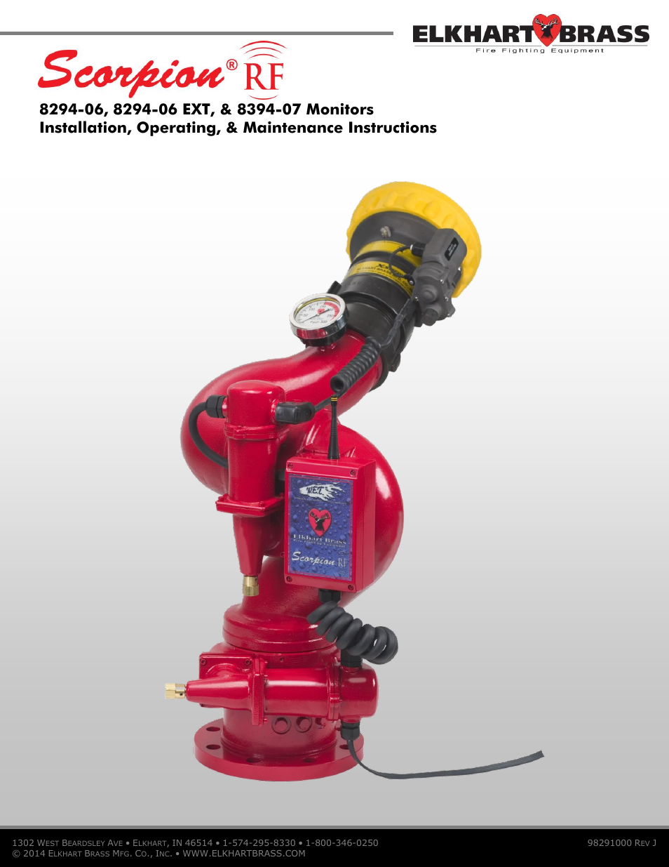 Elkhart Brass Scorpion RF 8394-07 User Manual | 30 pages