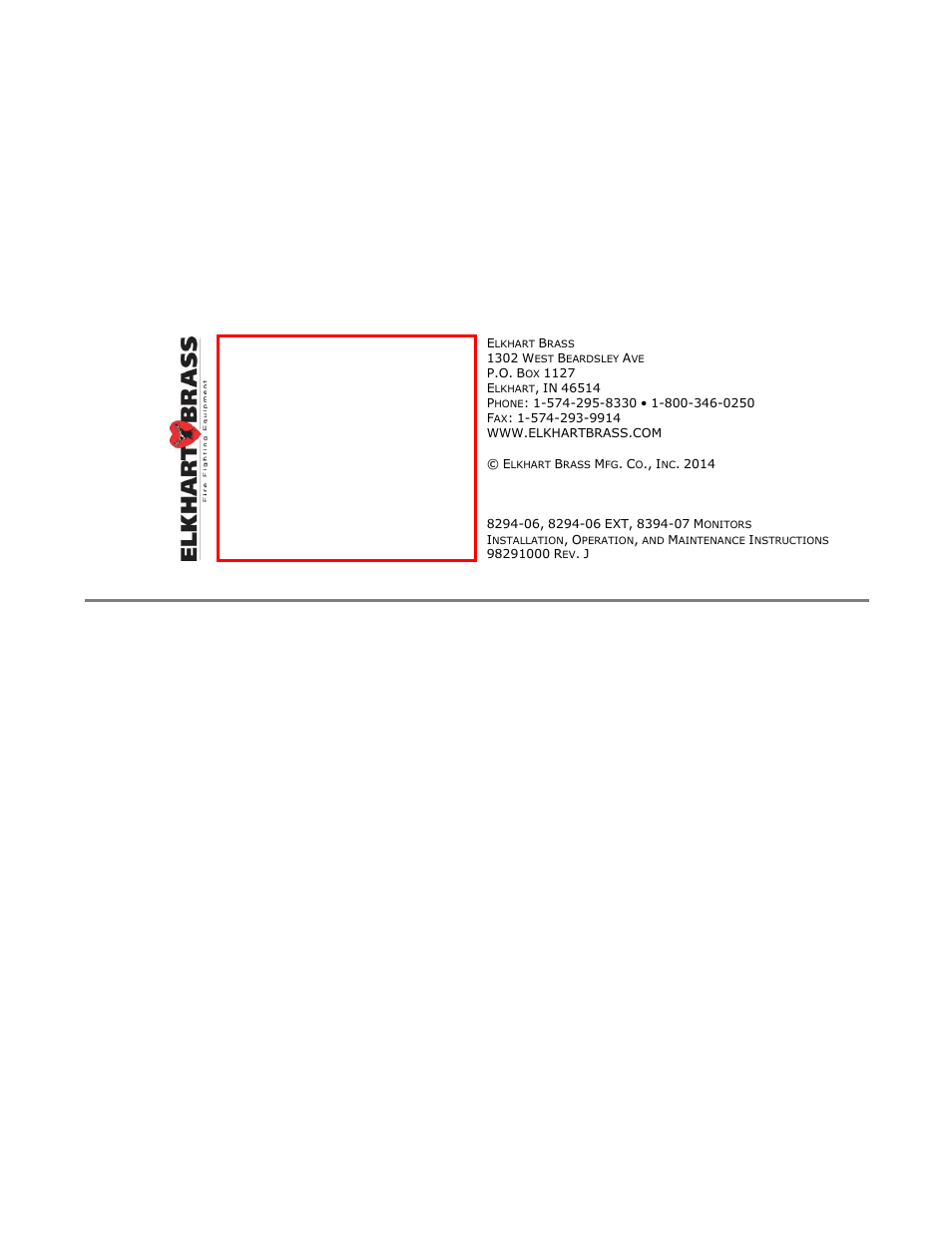 Elkhart Brass Scorpion RF 8394-07 User Manual | Page 30 / 30