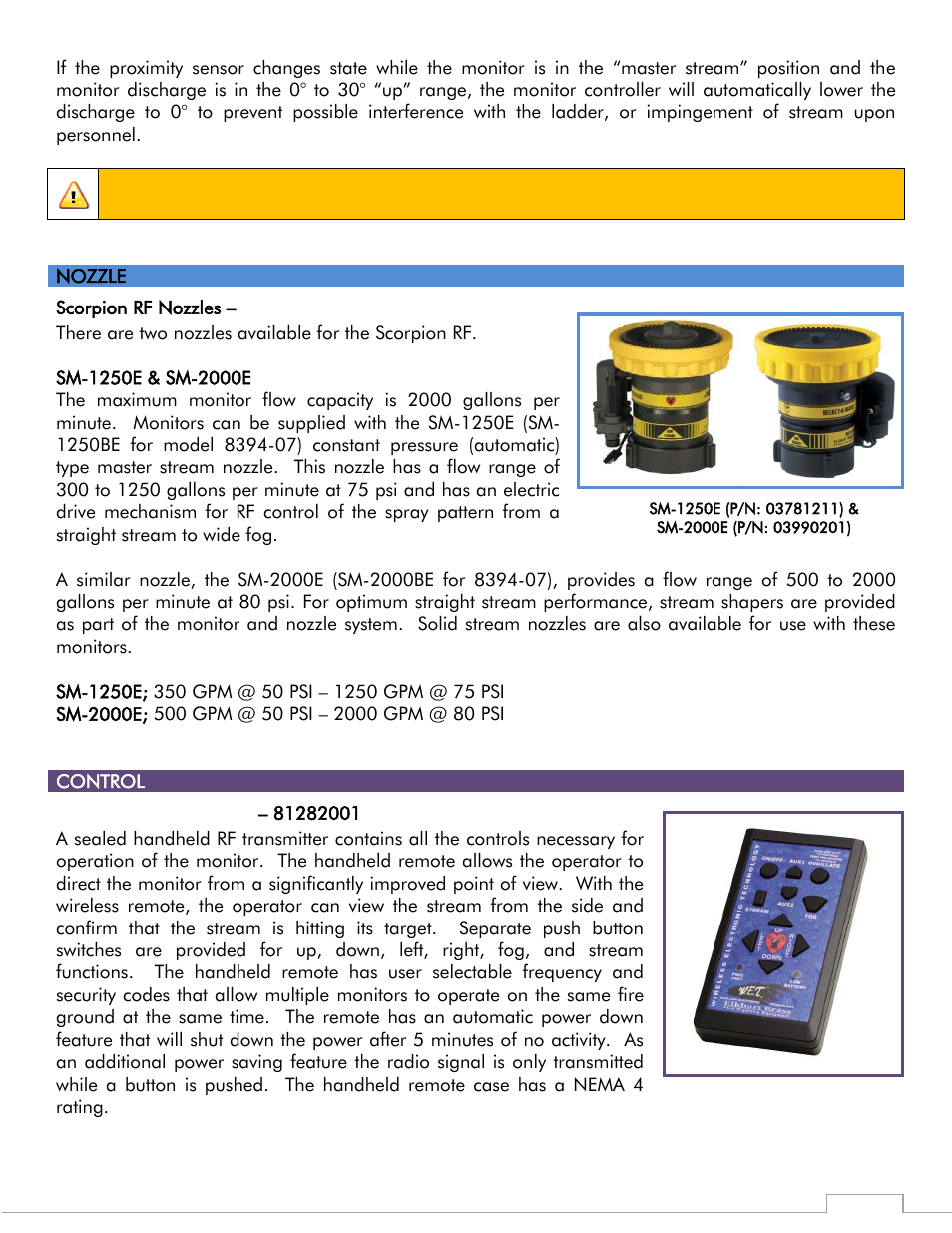 Caution | Elkhart Brass Scorpion RF 8394-07 User Manual | Page 6 / 30