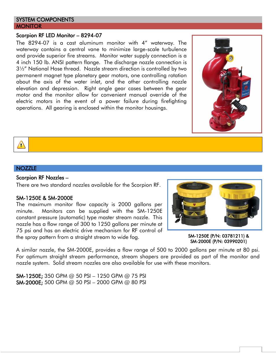 Caution | Elkhart Brass Scorpion RF 8294-07 User Manual | Page 5 / 24