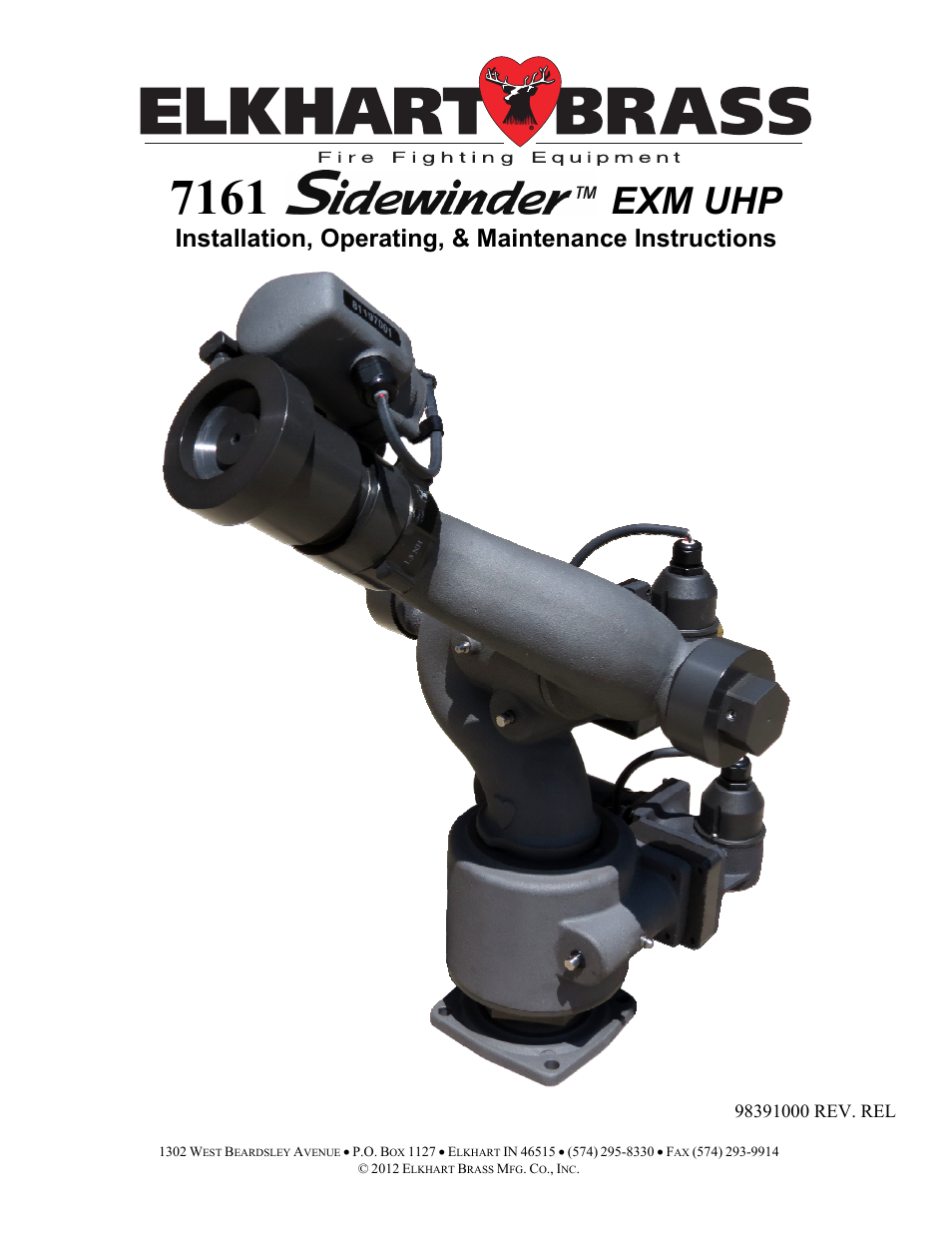 Elkhart Brass Sidewinder 7161 EXM UHP User Manual | 29 pages