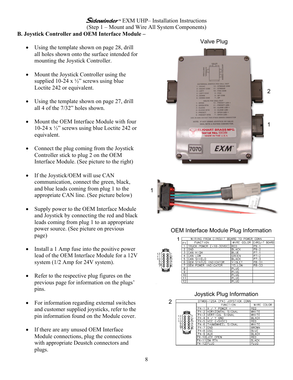 Elkhart Brass Sidewinder 7161 EXM UHP User Manual | Page 8 / 29