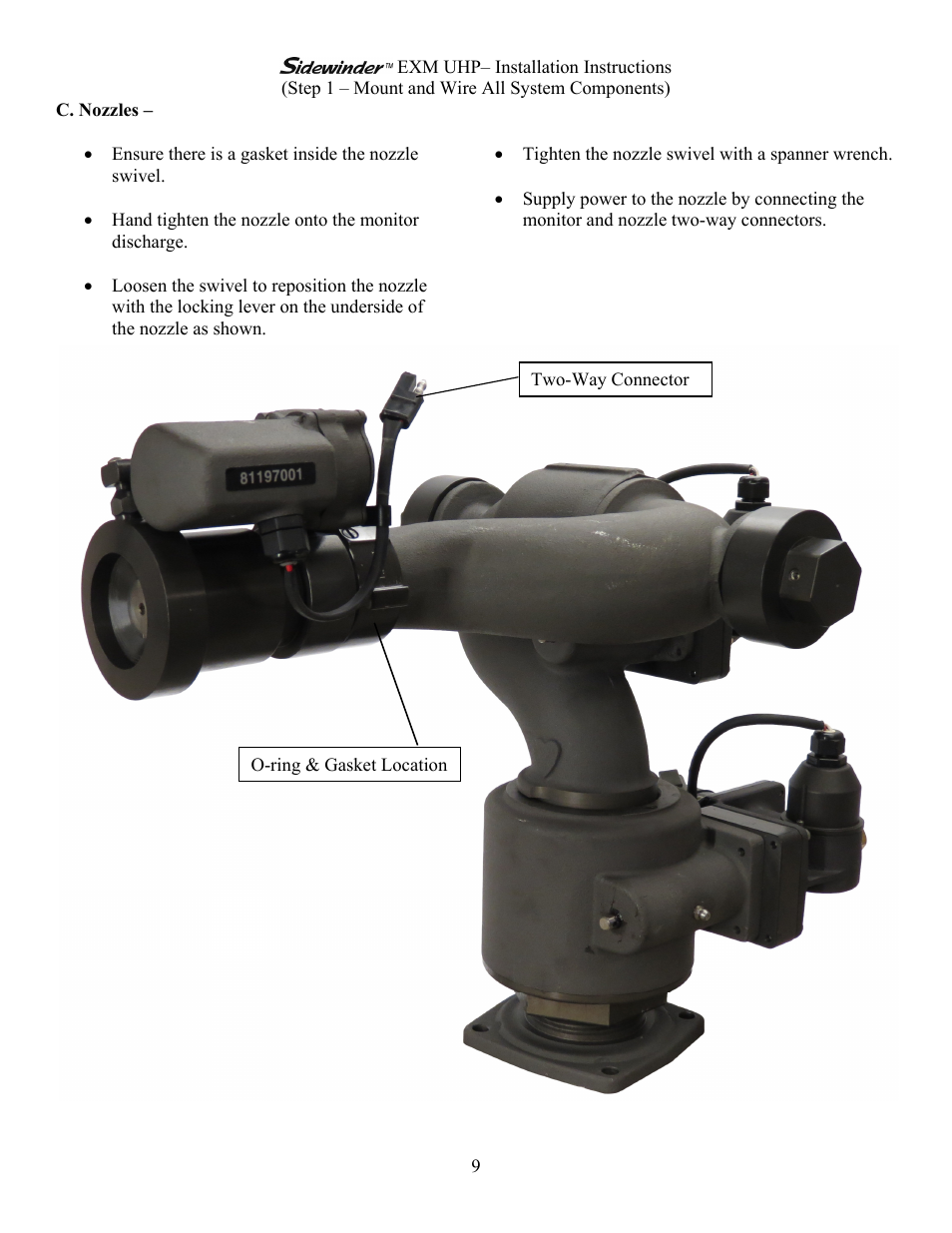 Elkhart Brass Sidewinder 7161 EXM UHP User Manual | Page 9 / 29