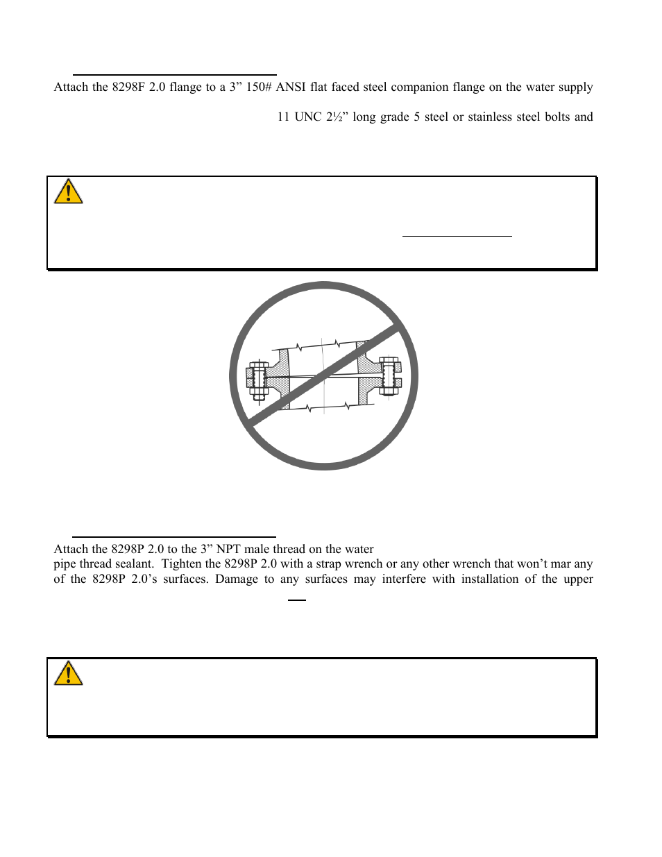 Nstallation, Iii. i, Caution | Warning | Elkhart Brass Stinger 2.0 8297 User Manual | Page 8 / 18