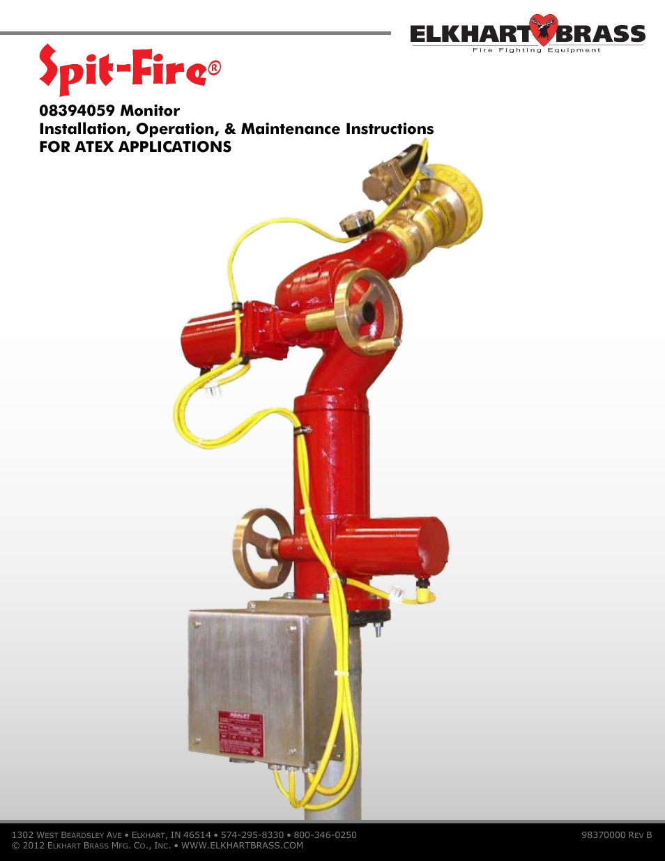 Elkhart Brass SPIT-FIRE 08394059 Monitor User Manual | 14 pages