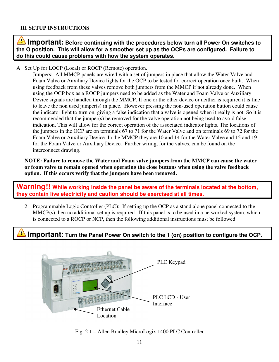 Important, Warning | Elkhart Brass SPIT-FIRE 8394053 Monitor User Manual | Page 11 / 25