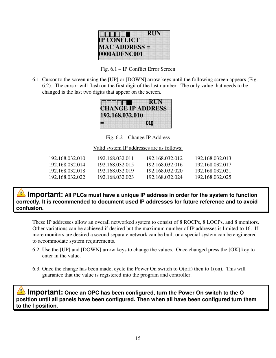 Important | Elkhart Brass SPIT-FIRE 8394053 Monitor User Manual | Page 15 / 25