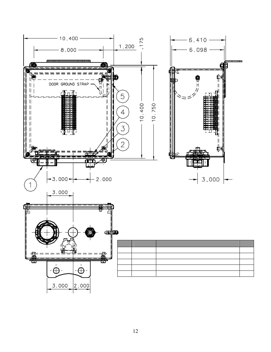 Viii. part drawings, Motor cable junction box assembly | Elkhart Brass SPIT-FIRE 8394053 Monitor User Manual | Page 12 / 27