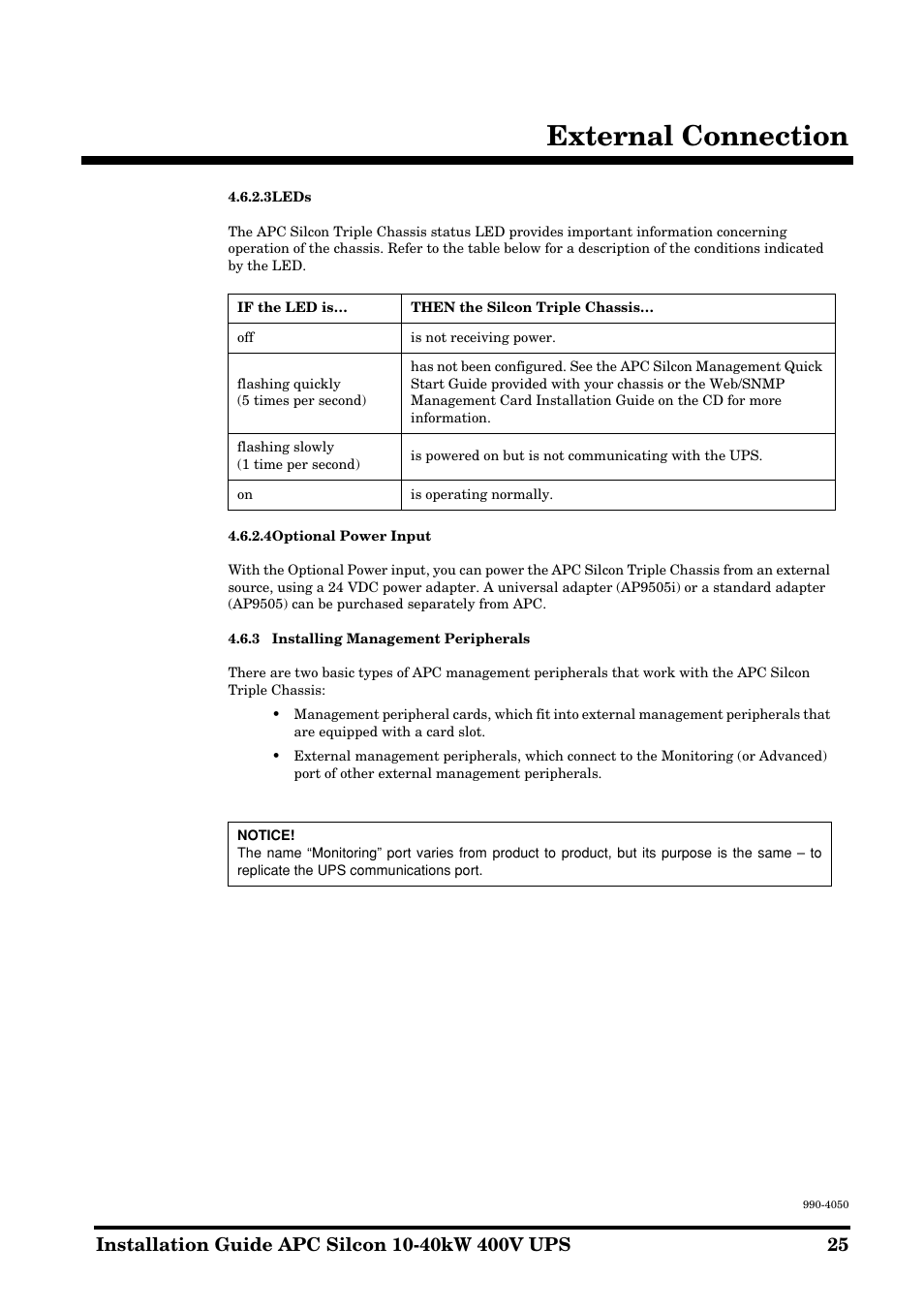 External connection | APC SILCON 10-40KW 400V UPS User Manual | Page 25 / 90