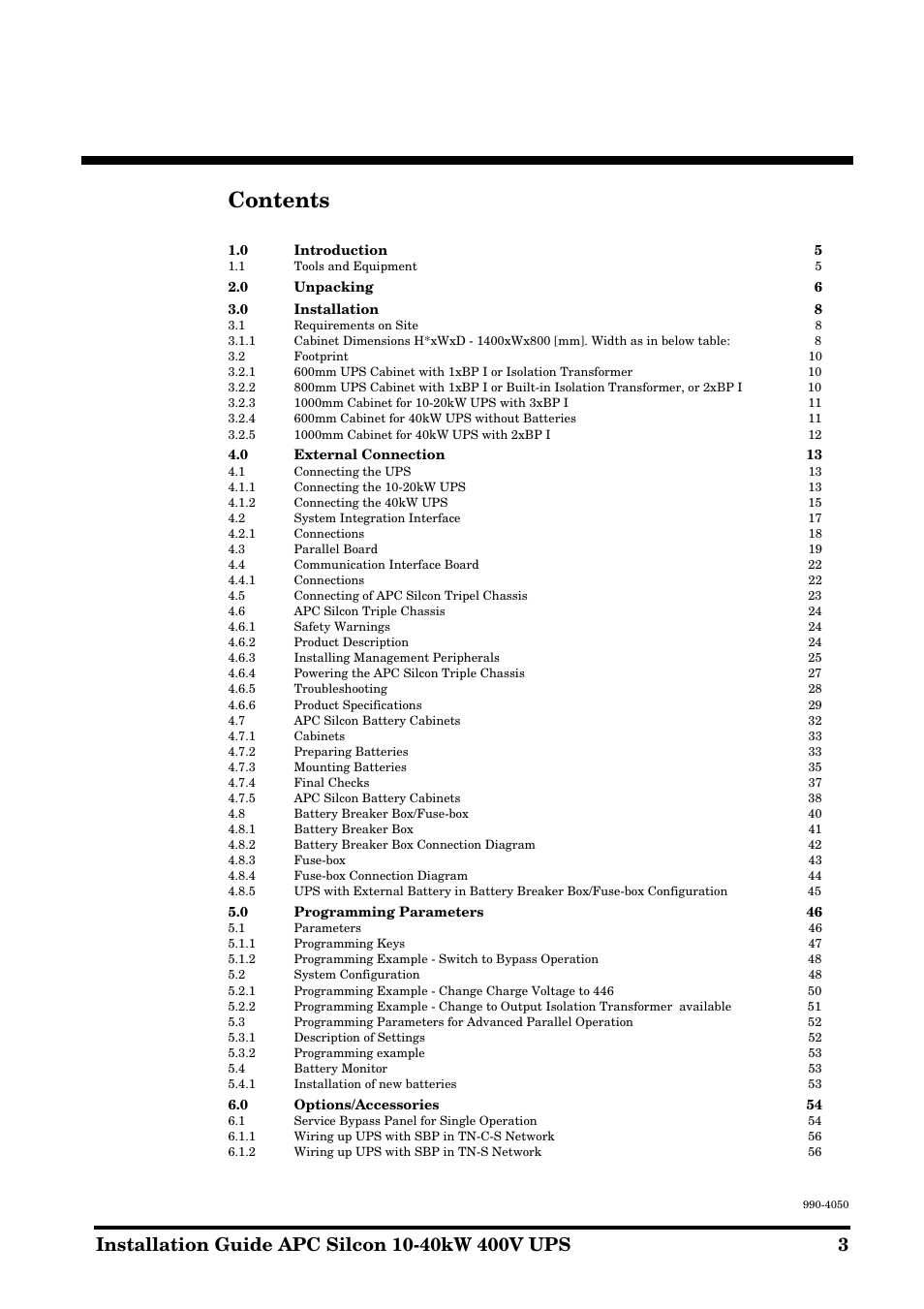 APC SILCON 10-40KW 400V UPS User Manual | Page 3 / 90