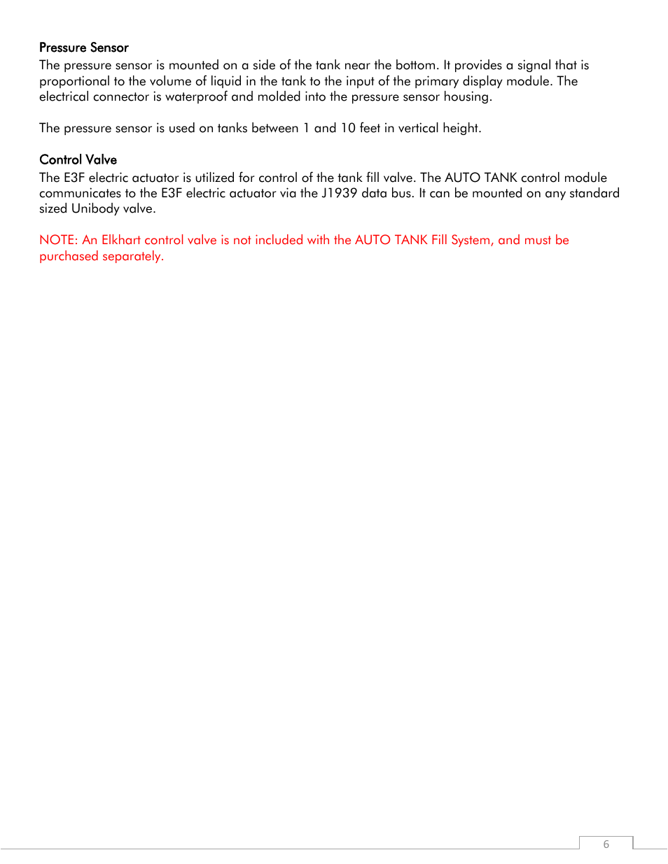 Elkhart Brass UBEC 1AT AUTO TANK Fill System User Manual | Page 6 / 20