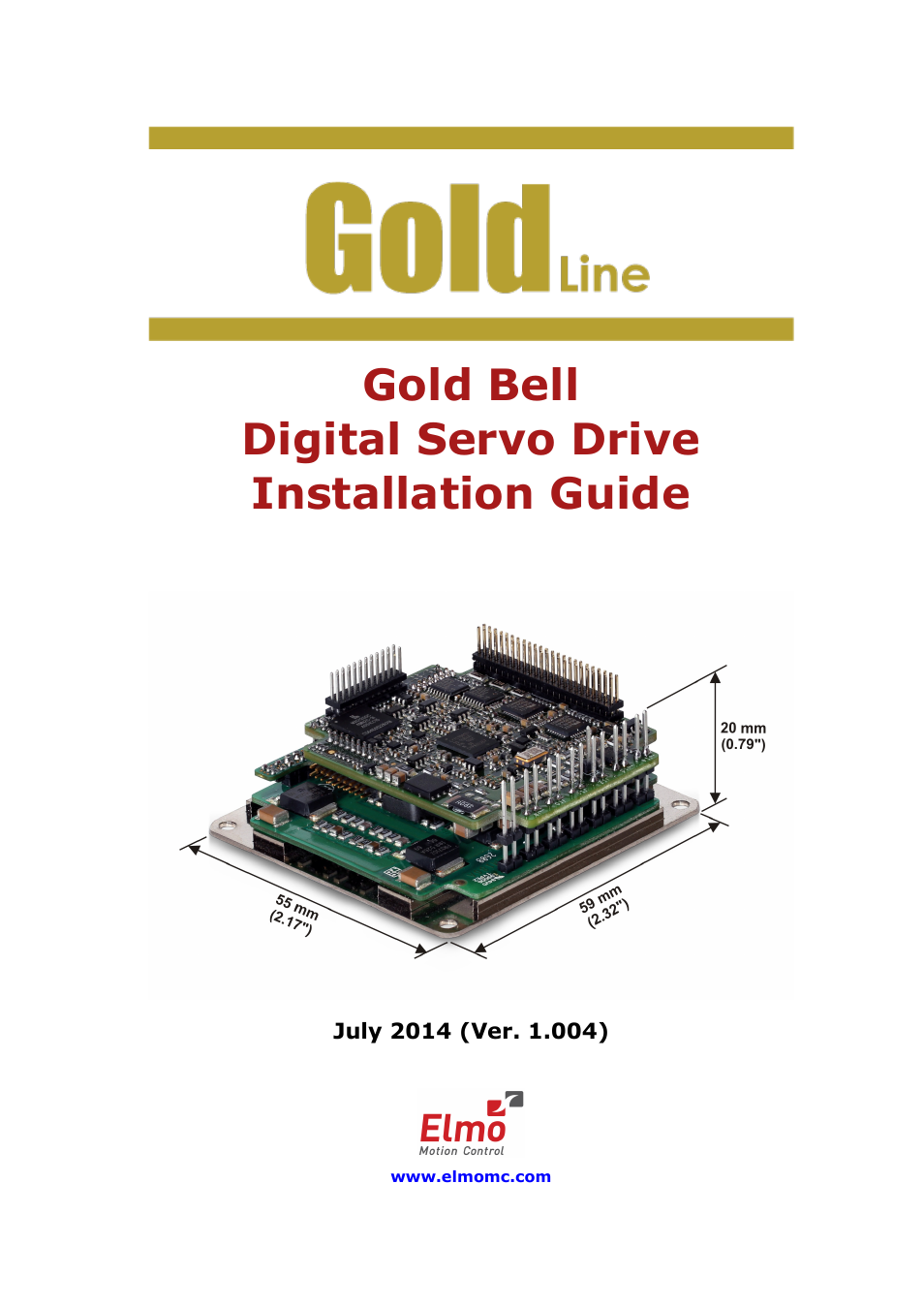 ElmoMC Gold Line Digital Servo Drives-Gold Bell User Manual | 84 pages