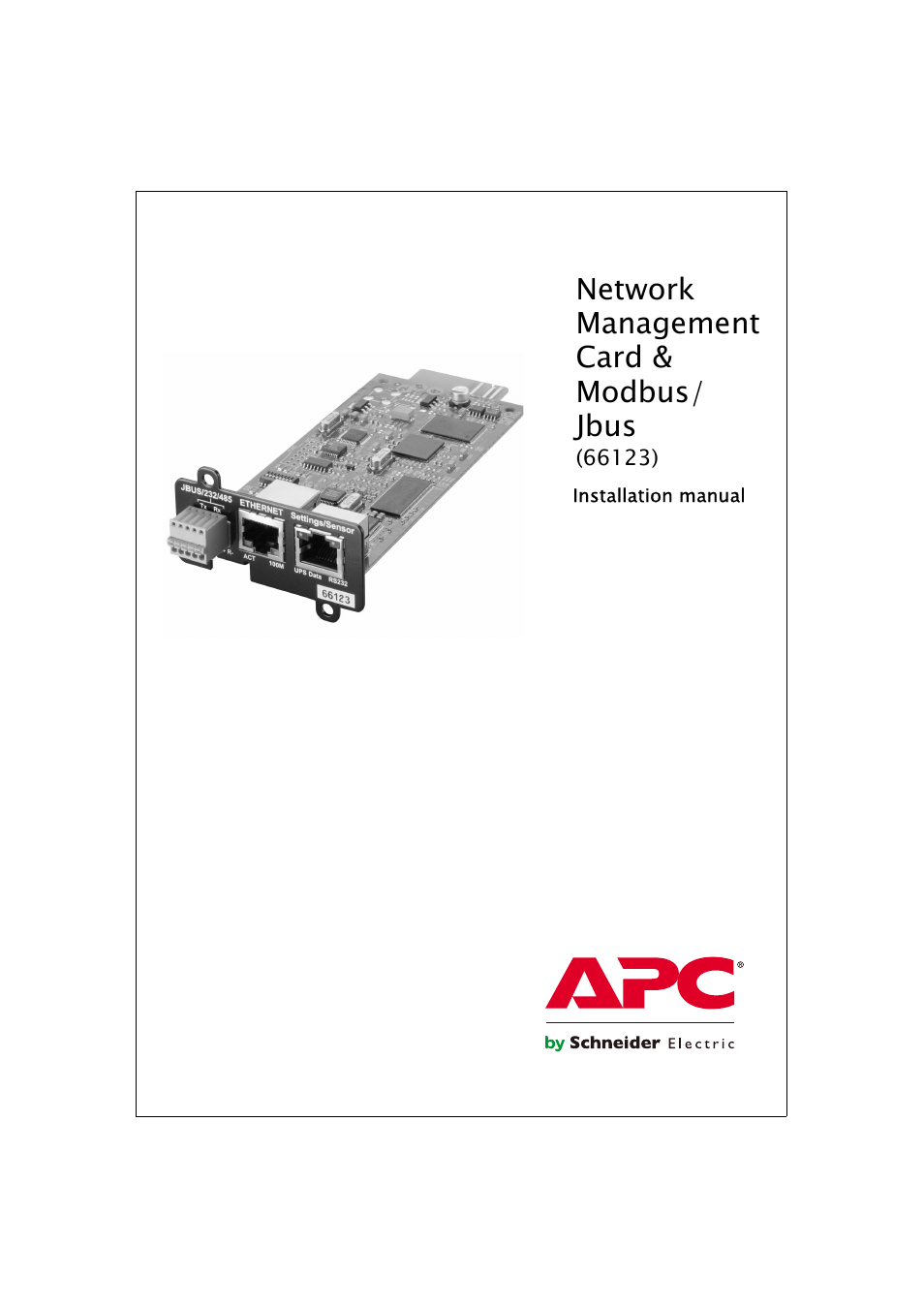 APC 66123 User Manual | 16 pages