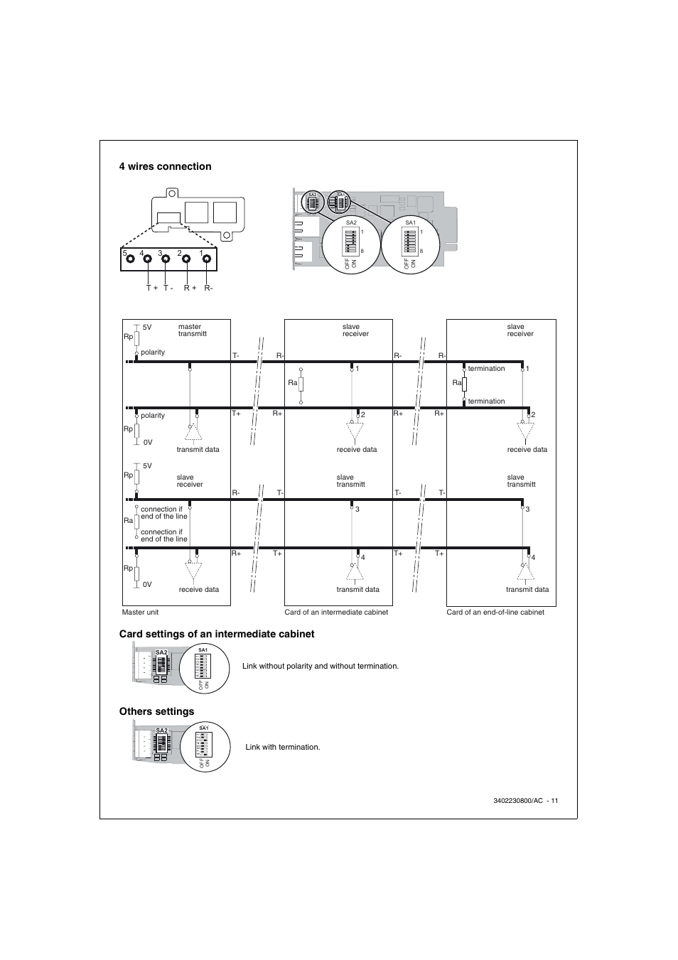 4 wires connection | APC 66123 User Manual | Page 11 / 16