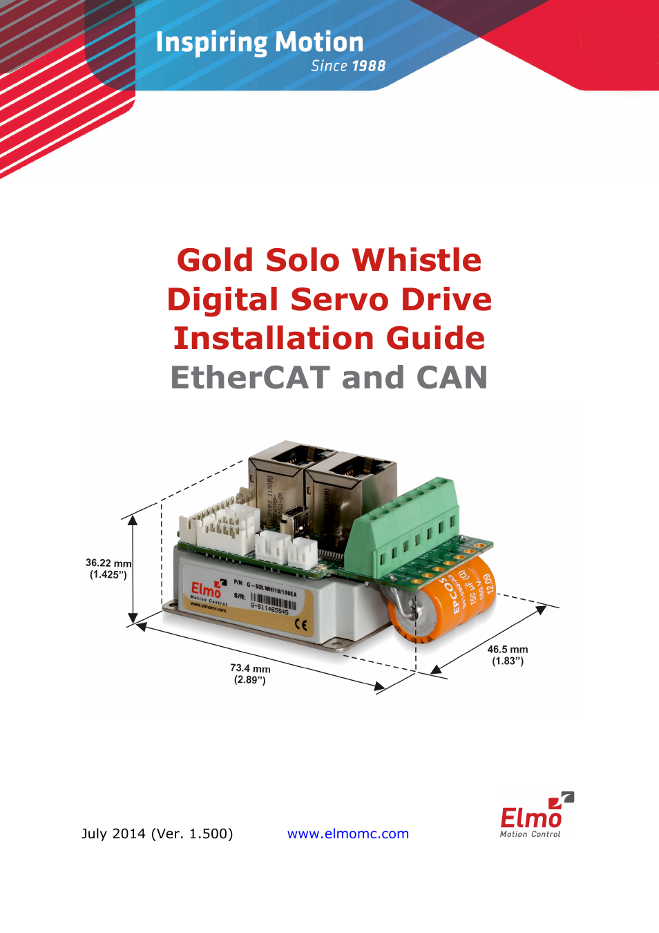 ElmoMC Gold Line Digital Servo Drives-Gold Solo Whistle User Manual | 61 pages