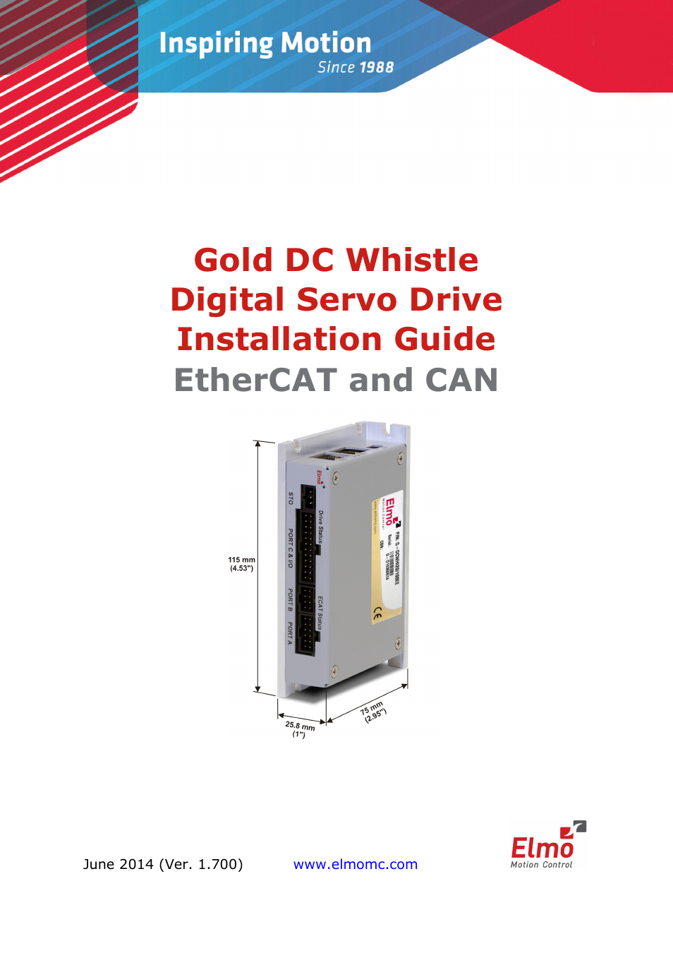 ElmoMC Gold Line Digital Servo Drives-Gold DC Whistle User Manual | 61 pages