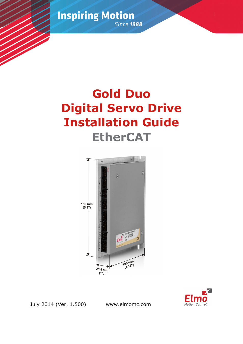 ElmoMC Gold Line Digital Servo Drives-Gold Duo User Manual | 59 pages