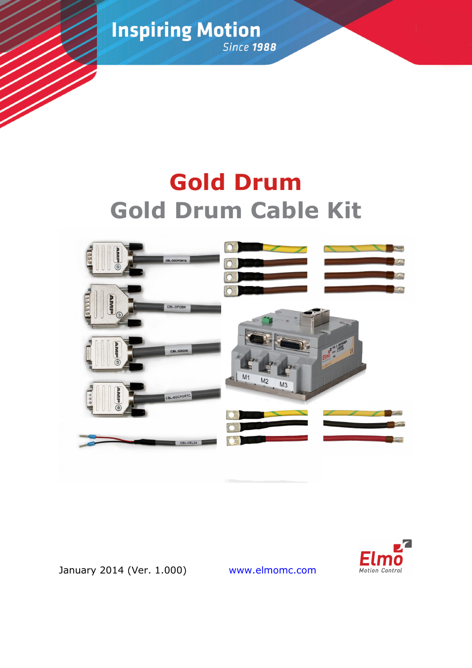 ElmoMC Gold Line Digital Servo Drives-Gold Drum Cable Kit RJ-45 connectors User Manual | 17 pages