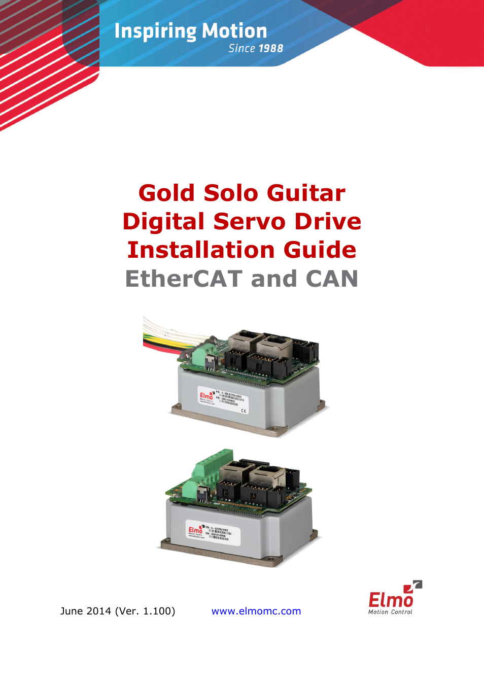ElmoMC Gold Line Digital Servo Drives-Gold Solo Guitar User Manual | 65 pages