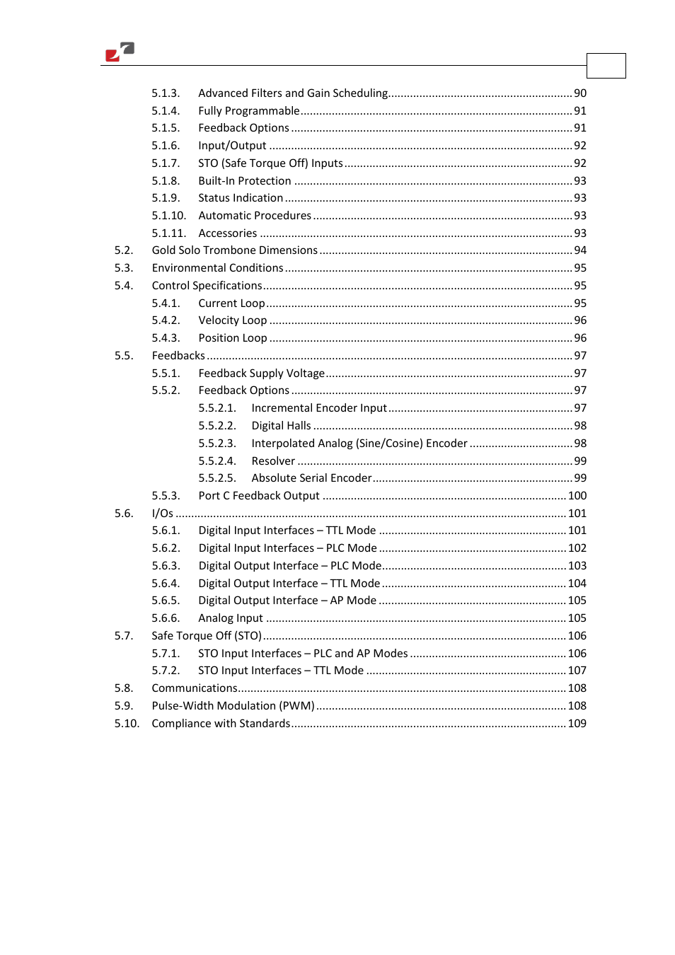 ElmoMC Gold Line Digital Servo Drives-Gold Solo Trombone User Manual | Page 7 / 110