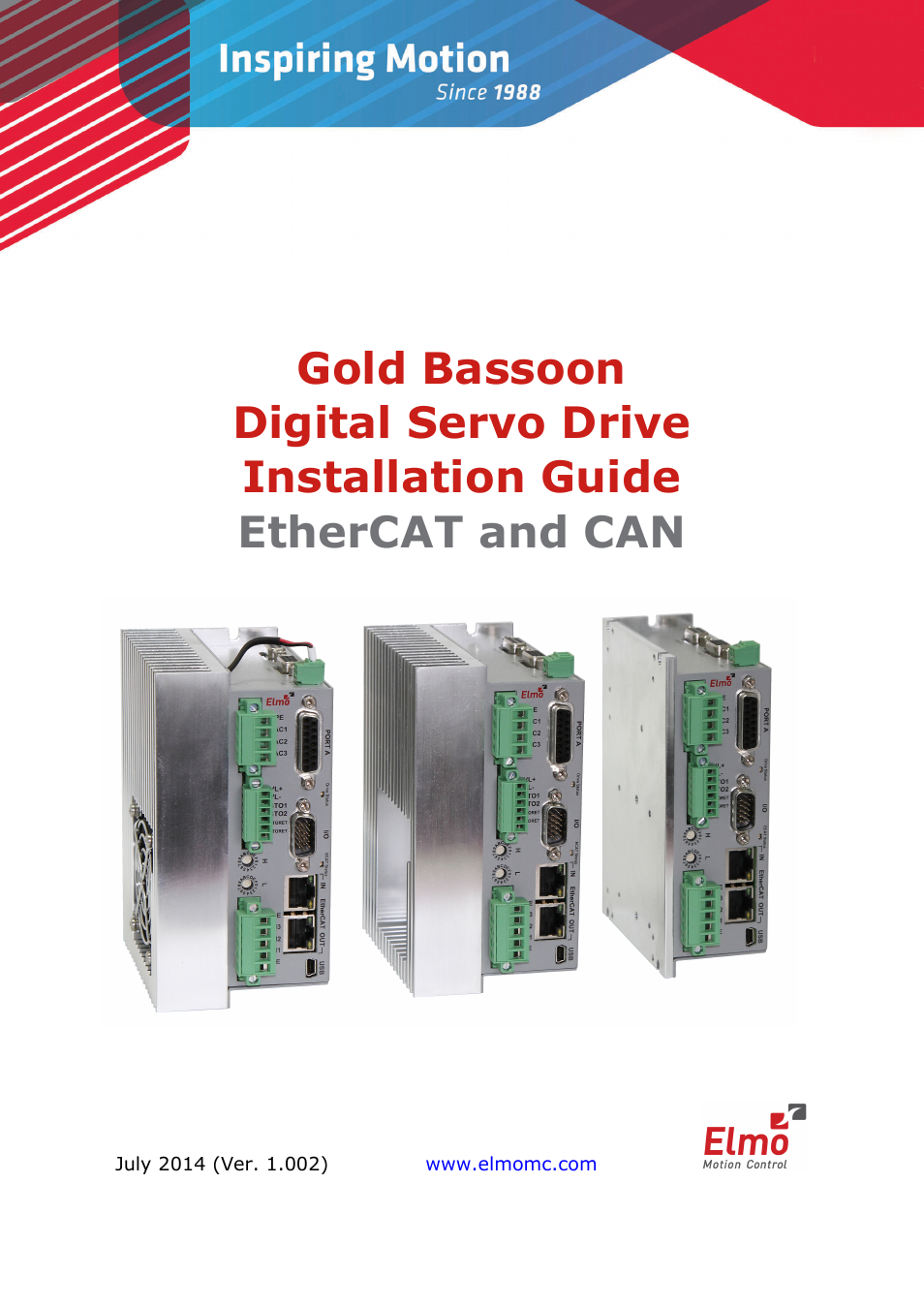 ElmoMC Gold Line Digital Servo Drives-Gold Bassoon User Manual | 66 pages