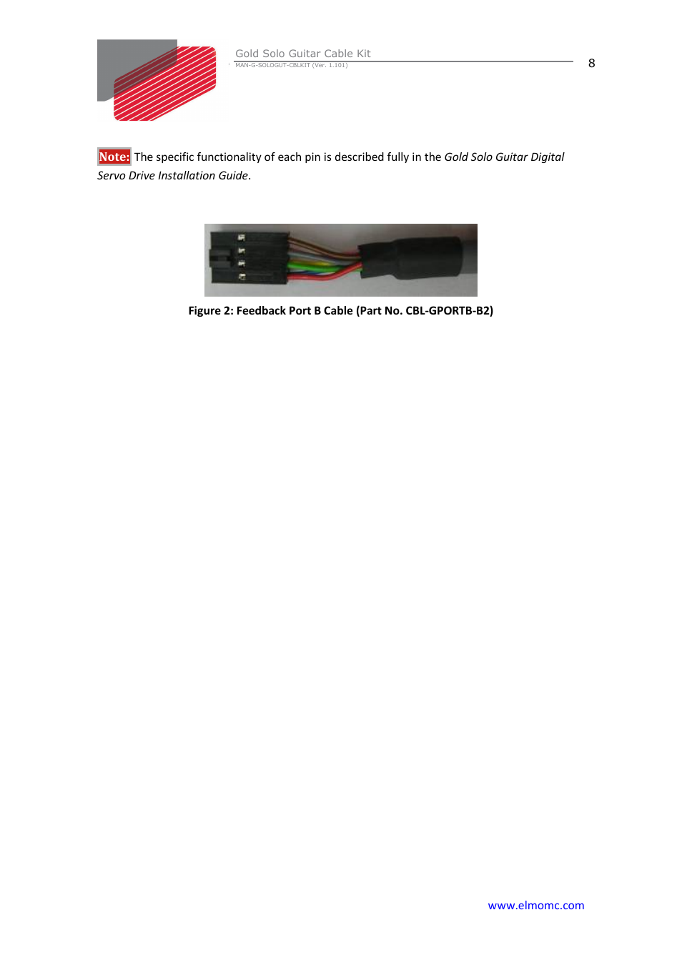 ElmoMC Gold Line Digital Servo Drives-Gold Solo Guitar Cable Kit User Manual | Page 8 / 12