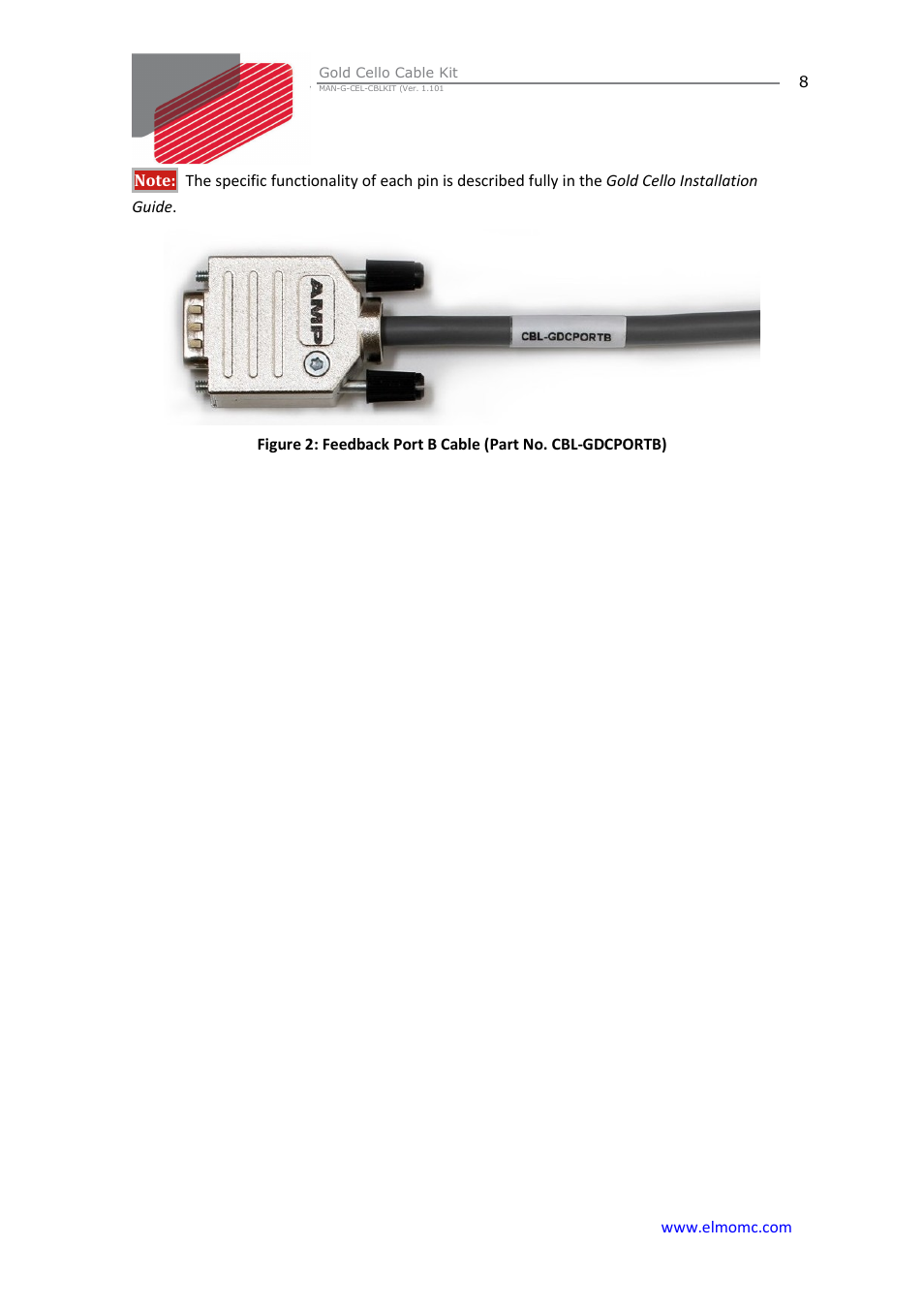 ElmoMC Gold Line Digital Servo Drives-Gold Cello Cable Kit User Manual | Page 8 / 15