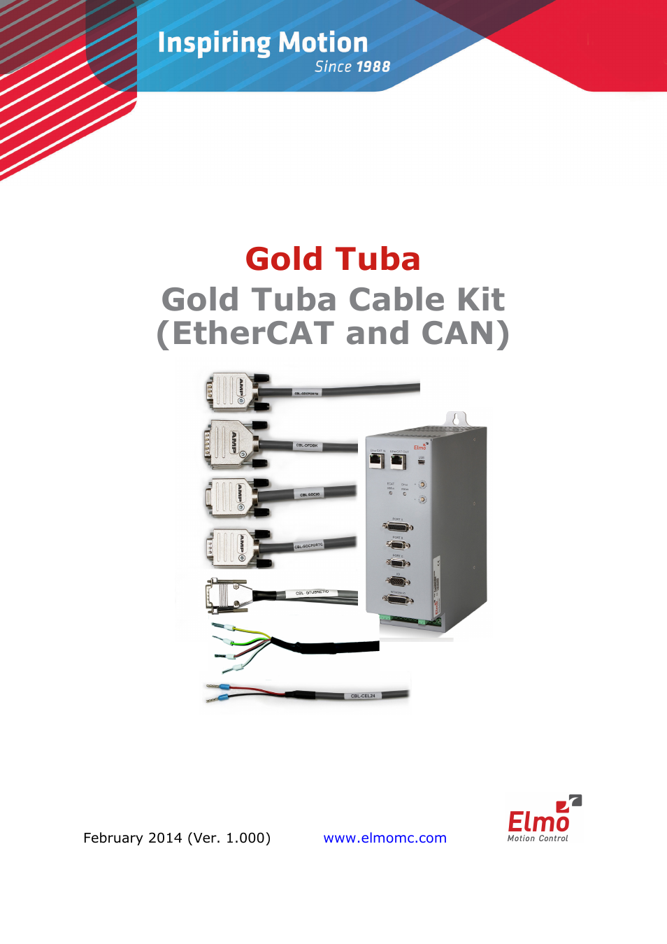 ElmoMC Gold Line Digital Servo Drives-Gold Tuba Cable Kit User Manual | 20 pages