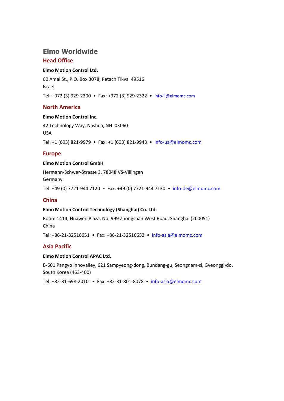 Elmo worldwide | ElmoMC ExtrIQ Gold Line Servo Drives-Gold Hornet User Manual | Page 4 / 88