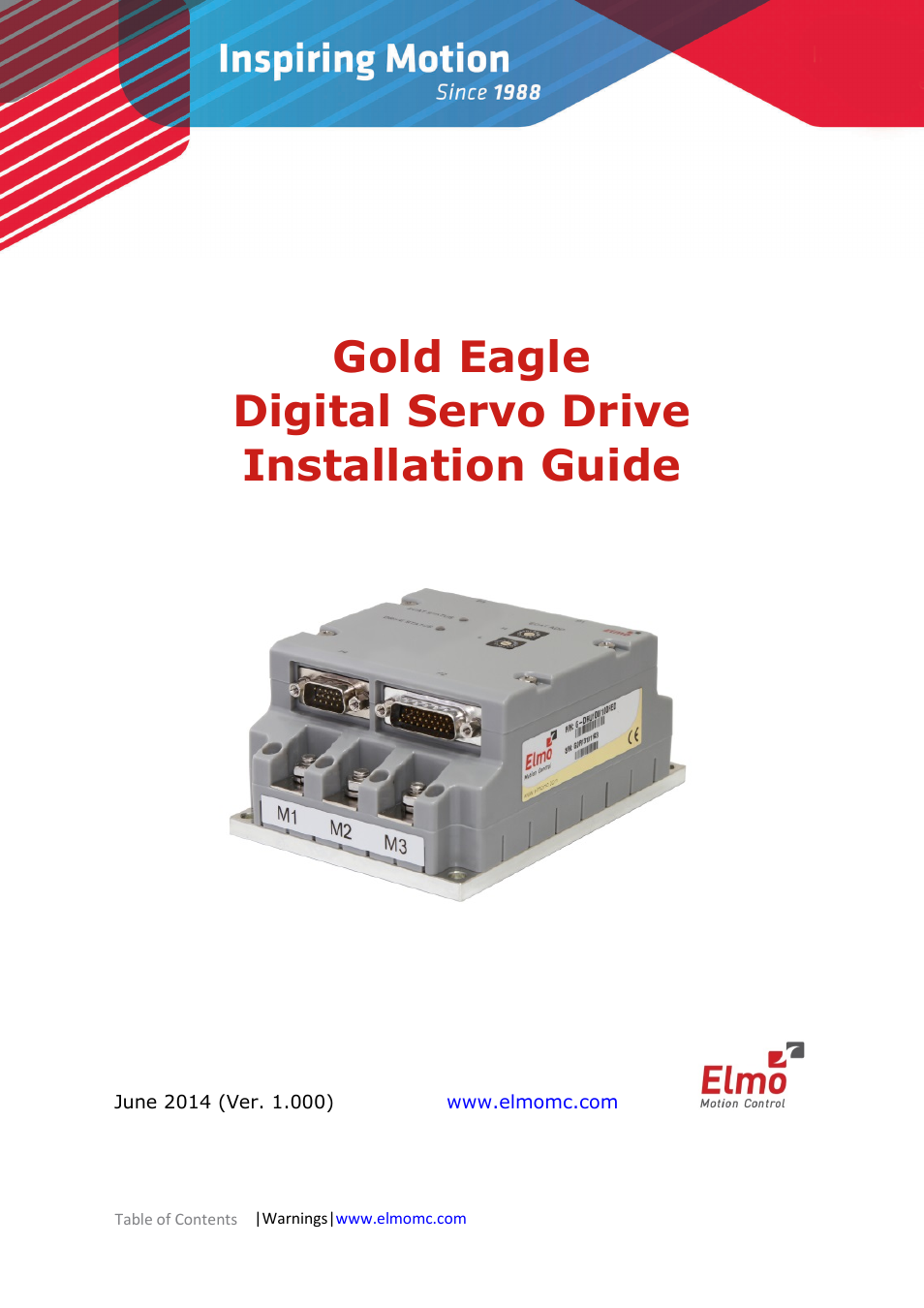 ElmoMC ExtrIQ Gold Line Servo Drives-Gold Eagle User Manual | 68 pages