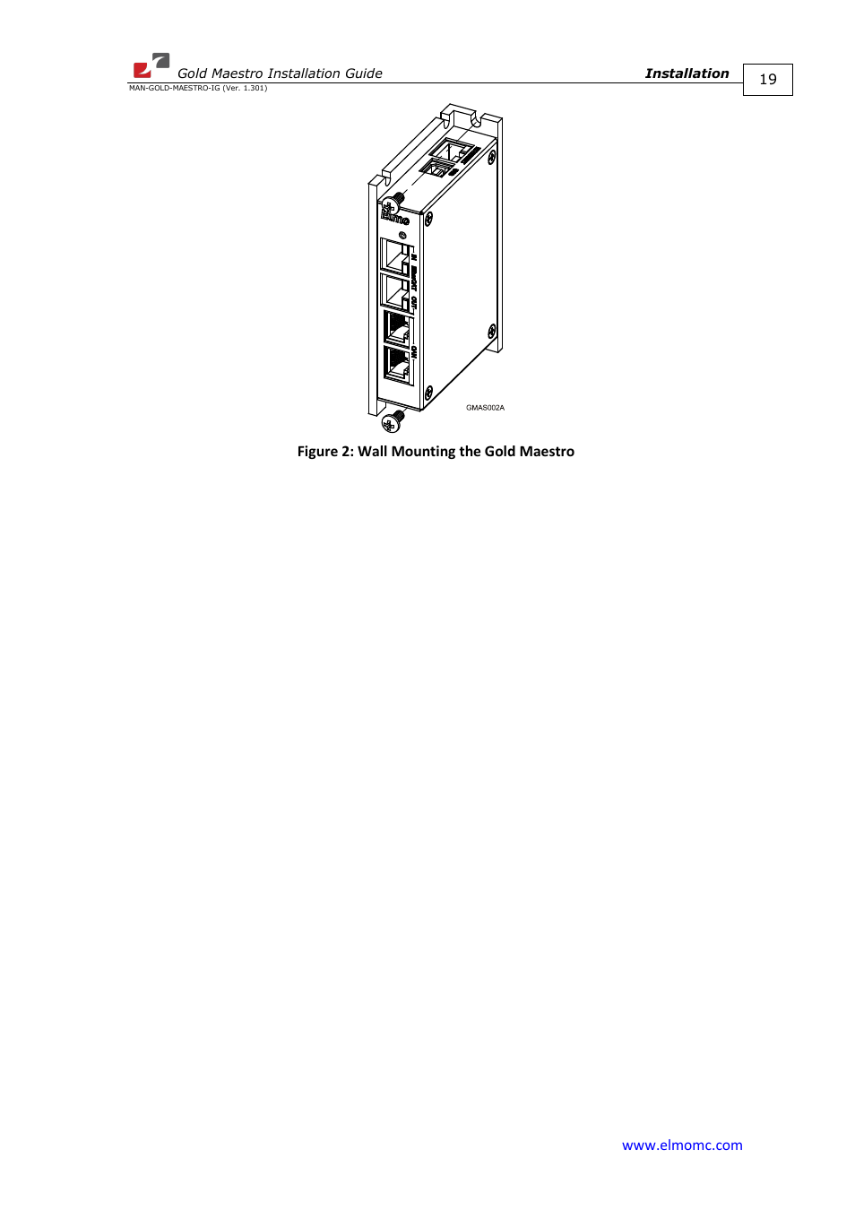 ElmoMC Multi-Axis Motion Controller-Gold Maestro User Manual | Page 19 / 32