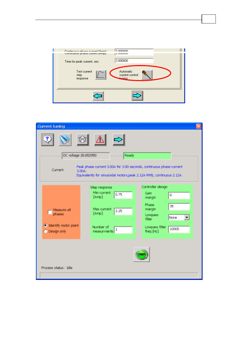 Tuning or checking the current control, 2 tuning or checking the current control | ElmoMC SimplIQ Digital Servo Drives-Bell Getting Started User Manual | Page 29 / 94