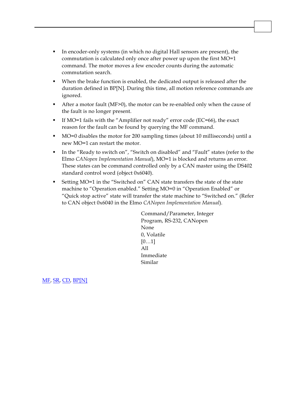 ElmoMC SimplIQ Digital Servo Drives-Bell Command Reference User Manual | Page 116 / 315