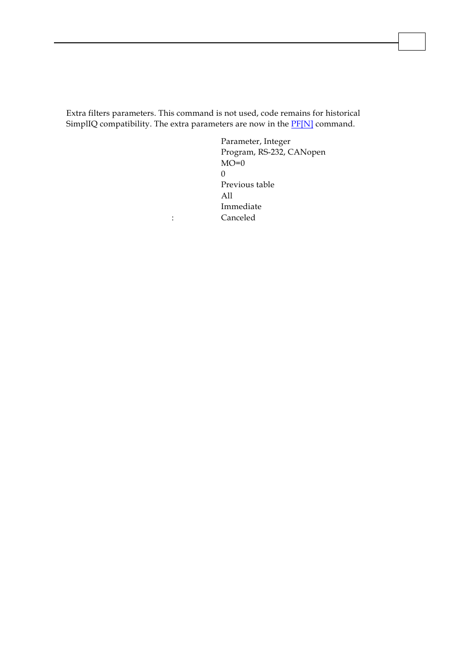 Xa[n] - extra parameters | ElmoMC SimplIQ Digital Servo Drives-Bell Command Reference User Manual | Page 190 / 315