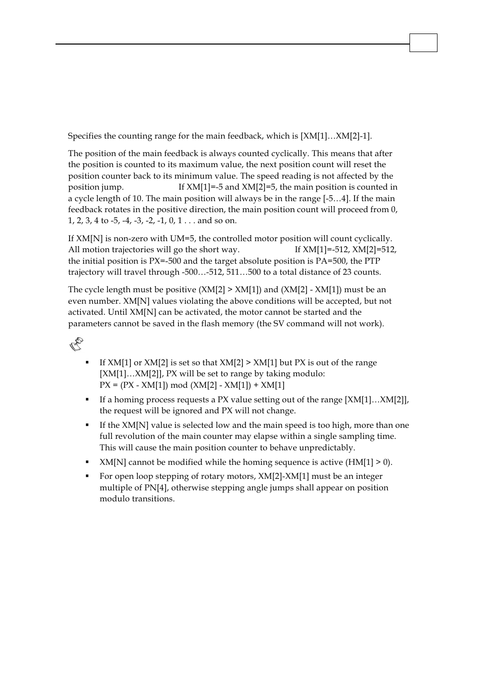 Xm[n] - x modulo | ElmoMC SimplIQ Digital Servo Drives-Bell Command Reference User Manual | Page 192 / 315