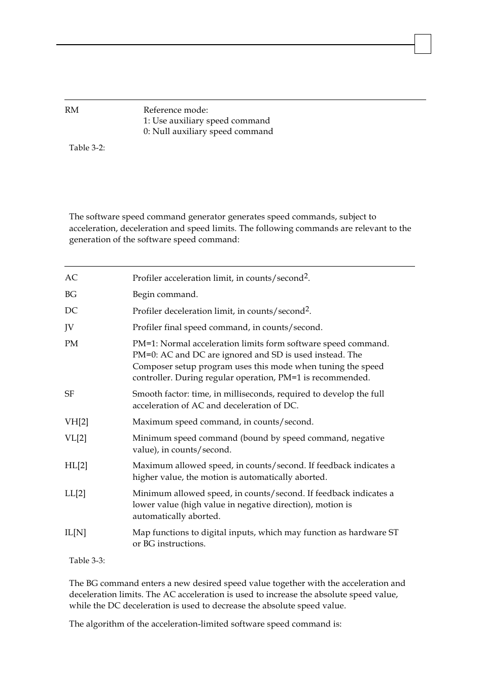 Software speed command, 1 software speed command | ElmoMC SimplIQ Digital Servo Drives-Bell Command Reference User Manual | Page 211 / 315