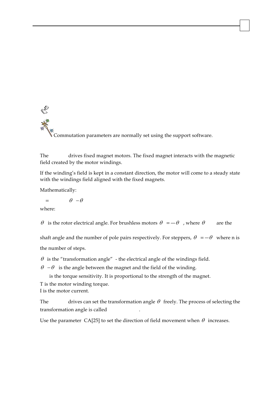 Commutation and pole identification, General description, Chapter 4: commutation and pole identification | Chapter 4:commutation and pole identification | ElmoMC SimplIQ Digital Servo Drives-Bell Command Reference User Manual | Page 221 / 315