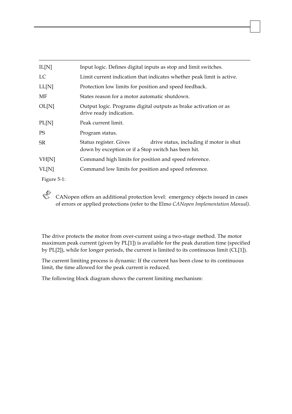Current limiting | ElmoMC SimplIQ Digital Servo Drives-Bell Command Reference User Manual | Page 232 / 315