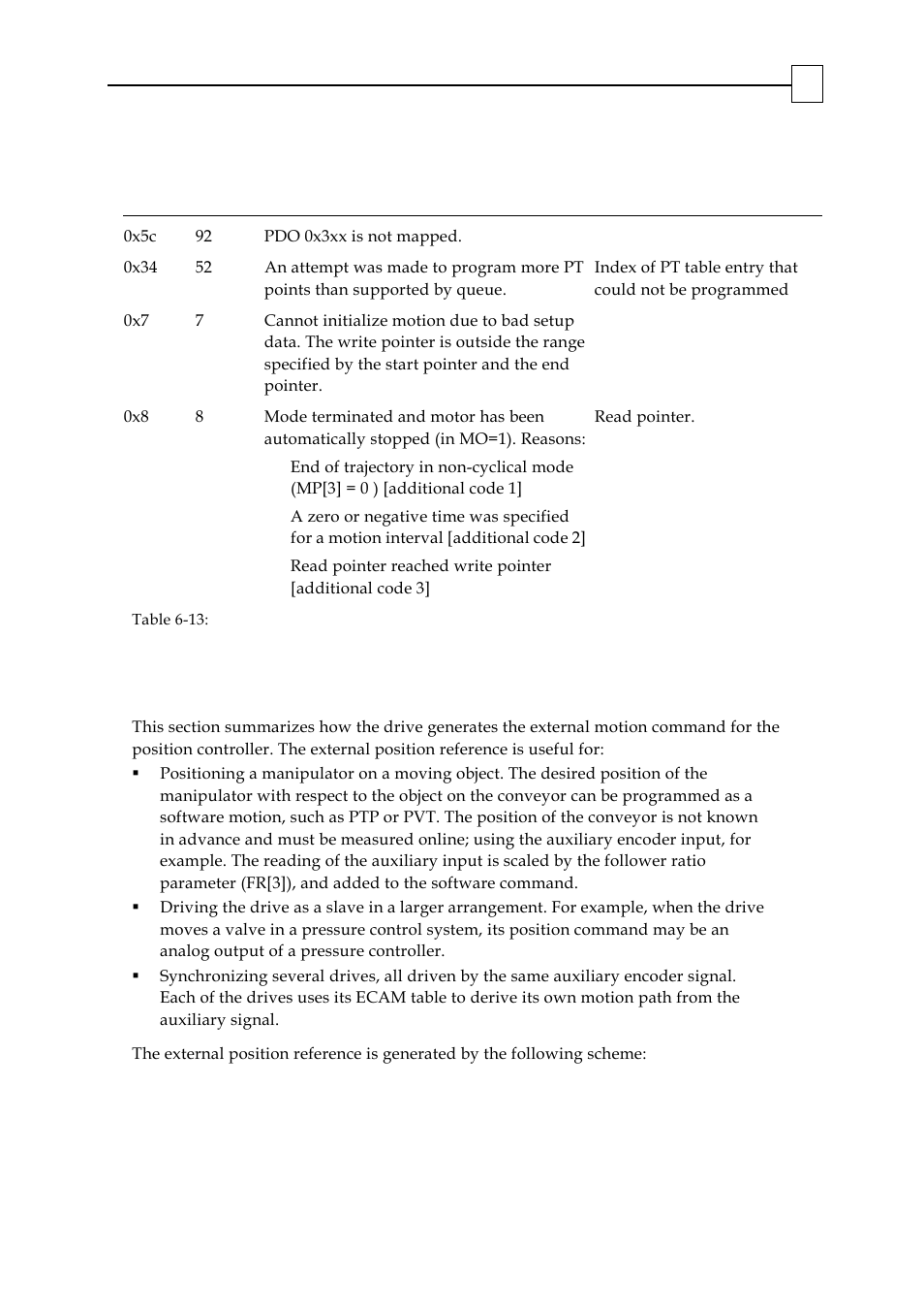 The external position reference generator | ElmoMC SimplIQ Digital Servo Drives-Bell Command Reference User Manual | Page 266 / 315