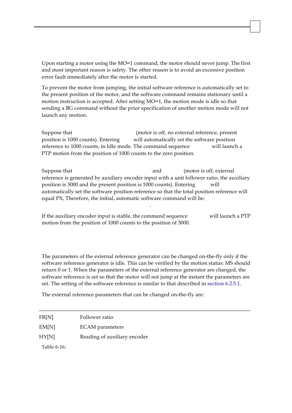 1 jump-free motor starting policy | ElmoMC SimplIQ Digital Servo Drives-Bell Command Reference User Manual | Page 276 / 315