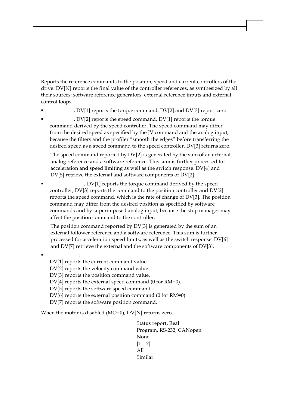 Dv[n] - reference desired value | ElmoMC SimplIQ Digital Servo Drives-Bell Command Reference User Manual | Page 50 / 315
