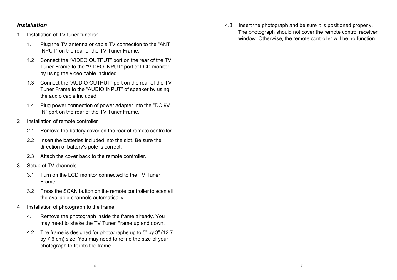 AG Neovo TV-01 User Manual | Page 4 / 5