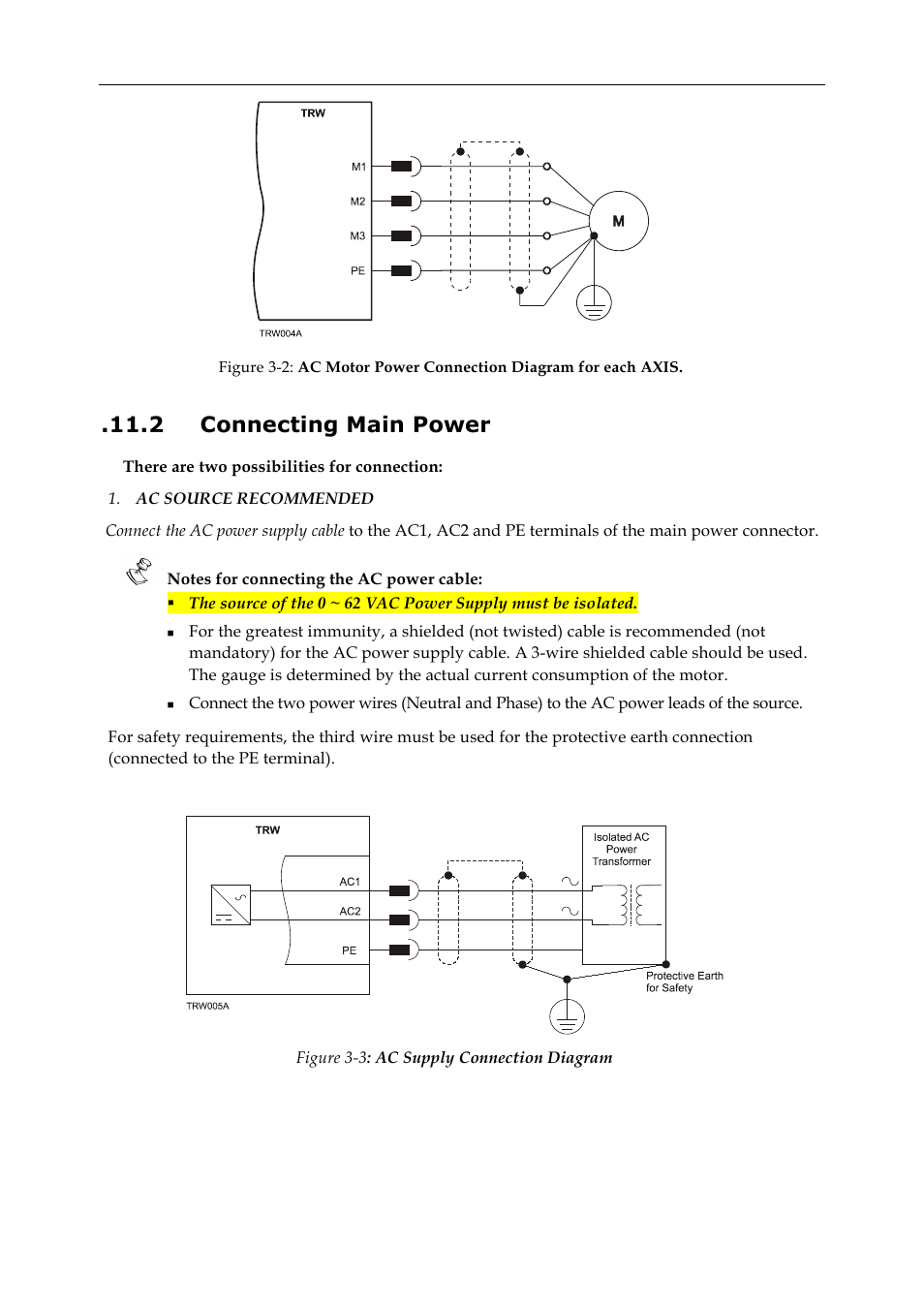 2 connecting main power | ElmoMC SimplIQ Digital Servo Drives-Whi-Trio Installation Guide User Manual | Page 22 / 62