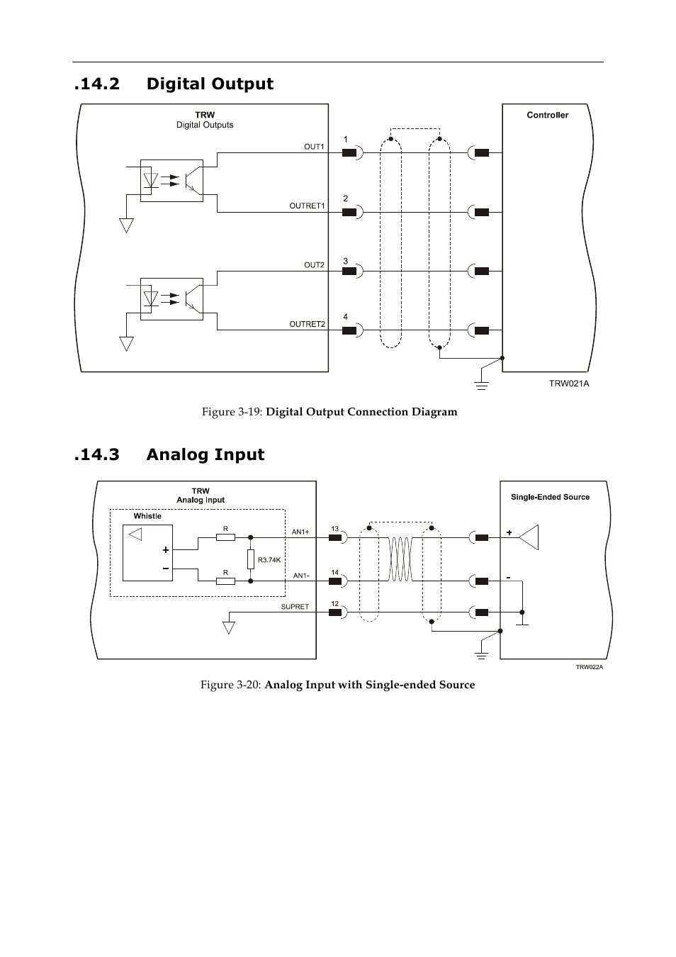 2 digital output, 3 analog input | ElmoMC SimplIQ Digital Servo Drives-Whi-Trio Installation Guide User Manual | Page 36 / 62