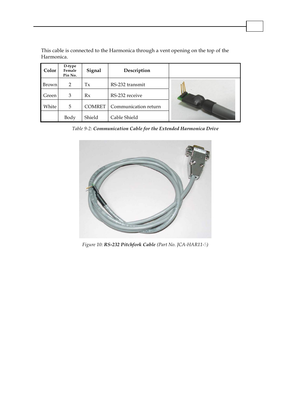 2 rs-232 pitchfork option (jca-har11-5), Rs-232 pitchfork option (jca-har11-5) -2 | ElmoMC AC Input Digital Servo Drives-Cornet User Manual | Page 17 / 22