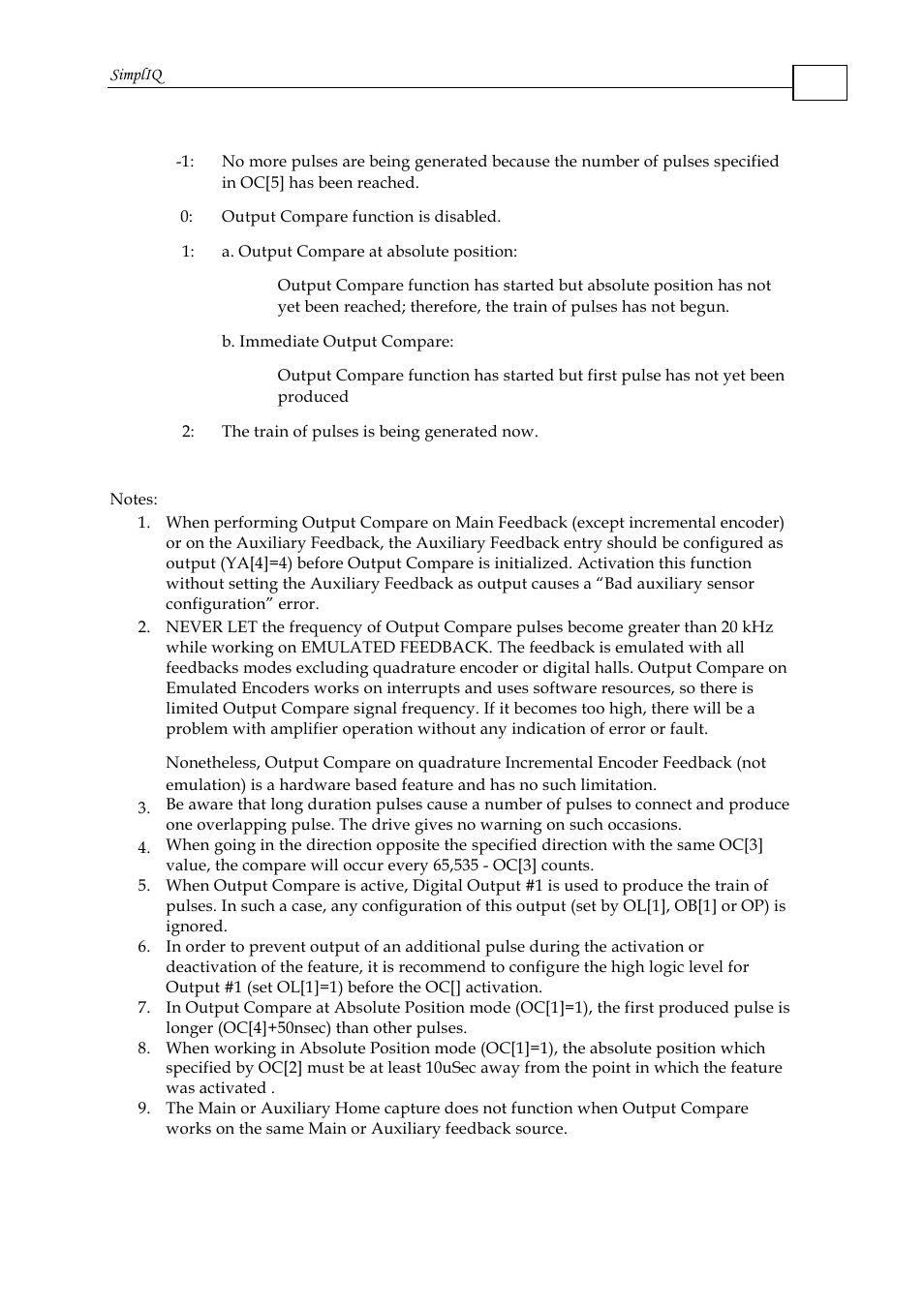 ElmoMC SimplIQ Command Reference User Manual | Page 114 / 188