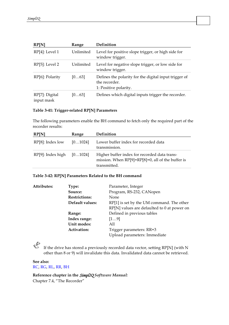 ElmoMC SimplIQ Command Reference User Manual | Page 140 / 188